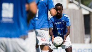 Trening på Sarpsborg stadion, Brice