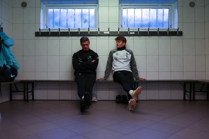 KLARE: Utvik og Sørli var på plass i god tid før noen av Yven-spillerne.